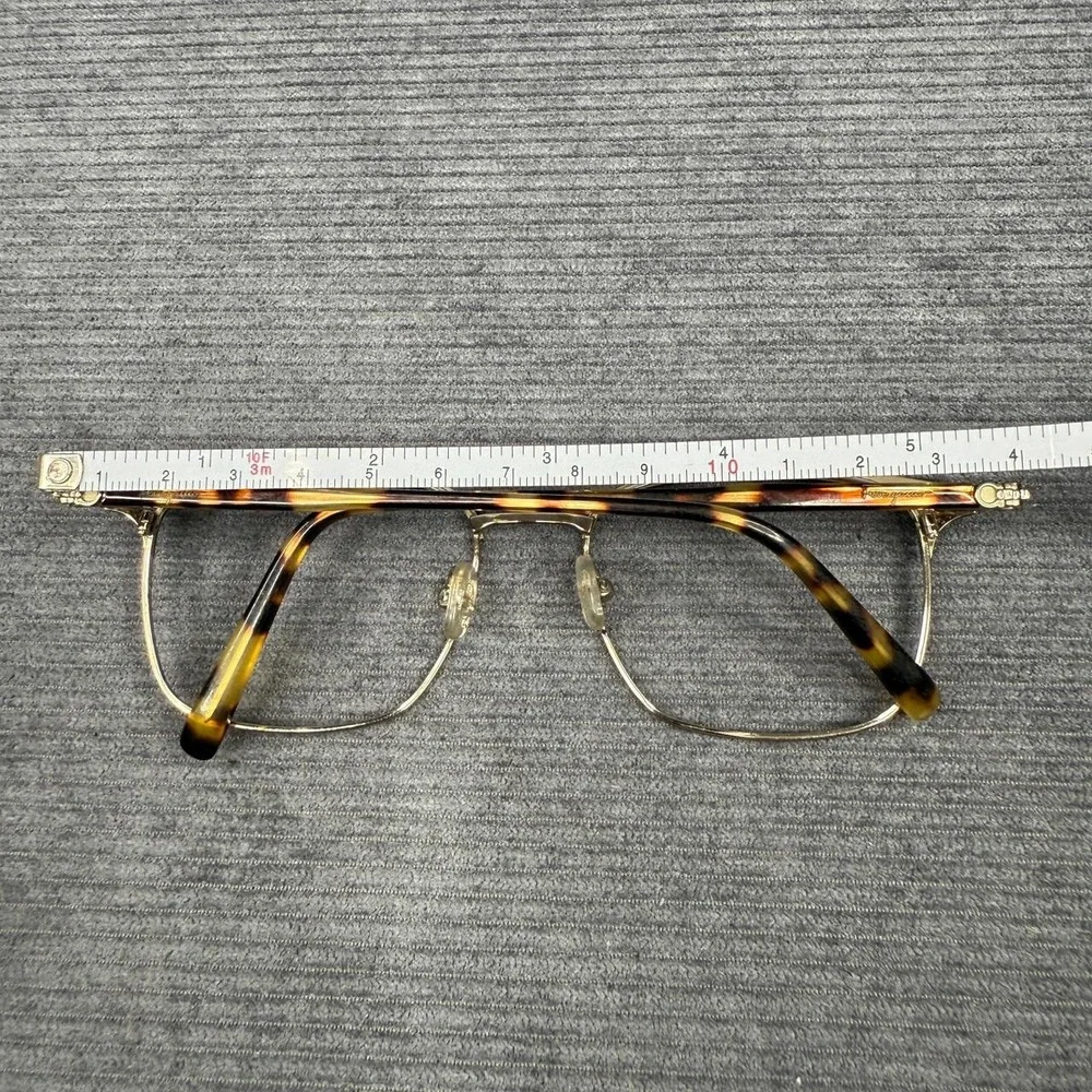 Salvatore Ferragamo SF2170 017 Browline Eyeglasses Gold Tortoise 52-18-145 Italy